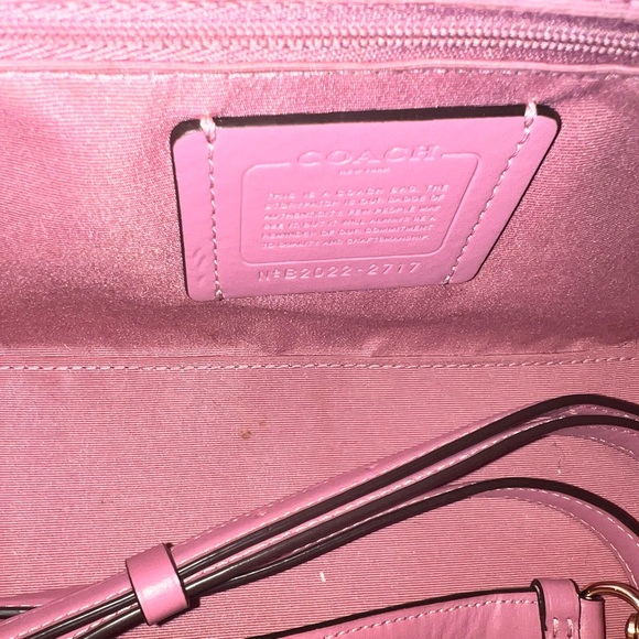 Coach Floral Satchel in Beige and Pink - Picture 5 of 7